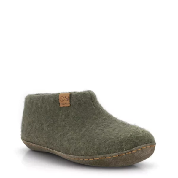 Green Comfort Green Comfort Uniseks Lage wollen Pantoffel Groen