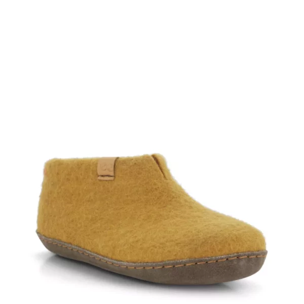 Green Comfort Green Comfort Uniseks Lage wollen Pantoffel Geel