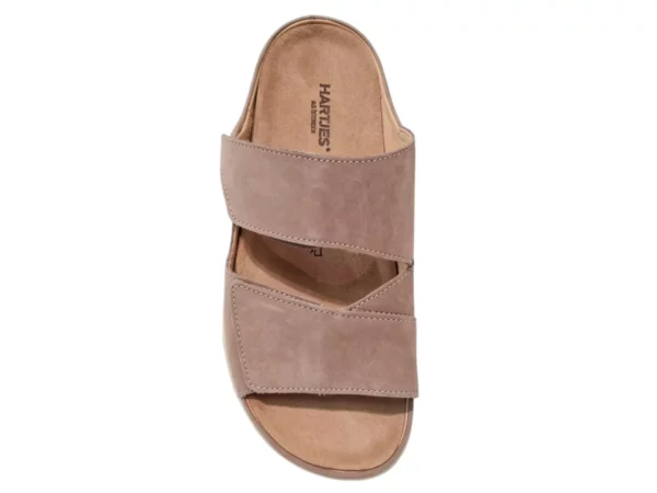 Hartjes Hartjes Nubuck Beige Dames Slippers