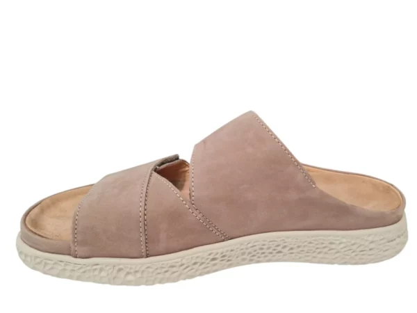 Hartjes Hartjes Nubuck Beige Dames Slippers