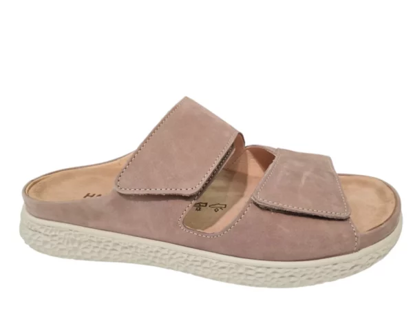 Hartjes Hartjes Nubuck Beige Dames Slippers
