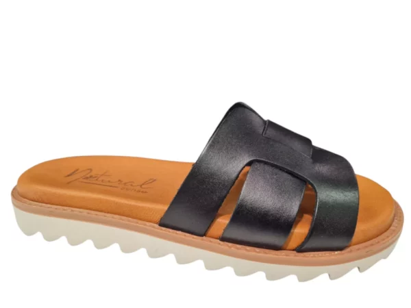 Natural Sense Natural Sense Zwarte Dames Slippers