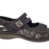 Remonte Remonte Zwarte Nubuck Dames Sandalen
