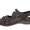 Remonte Remonte Zwarte Nubuck Dames Sandalen