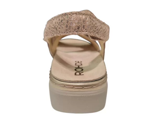 Rohde Rohde Beige leren Dames Sandalen
