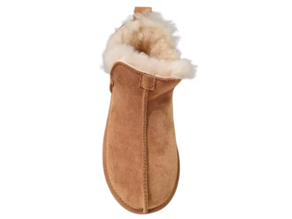 Fellhof Fellhof Rhino 3119 Cognac Hoge Gesloten Suede Uniseks Pantoffels Merinowol