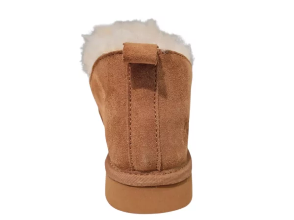Fellhof Fellhof Rhino 3119 Cognac Hoge Gesloten Suede Uniseks Pantoffels Merinowol