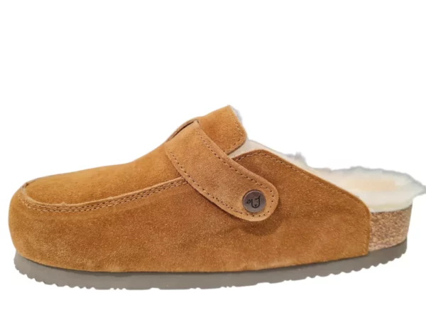 Fellhof Fellhof 3208 Cognac Elvas merinowol Dames Pantoffels