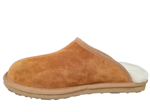 Fellhof Fellhof Primo 3227 Cognac Suede Open Heren Pantoffels