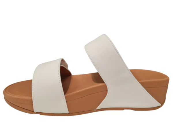 Fit Flop Fit Flop Lulu Adjustable Slide Witte Dames Slippers