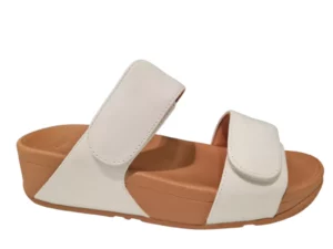 Fit Flop Fit Flop Lulu Adjustable Slide Witte Dames Slippers