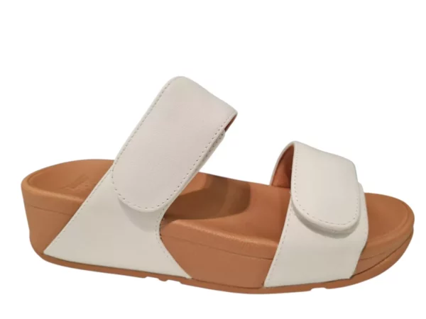Fit Flop Fit Flop Lulu Adjustable Slide Witte Dames Slippers