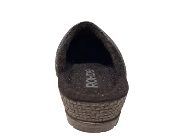 Rohde Rohde Zwarte Open Dames Pantoffels