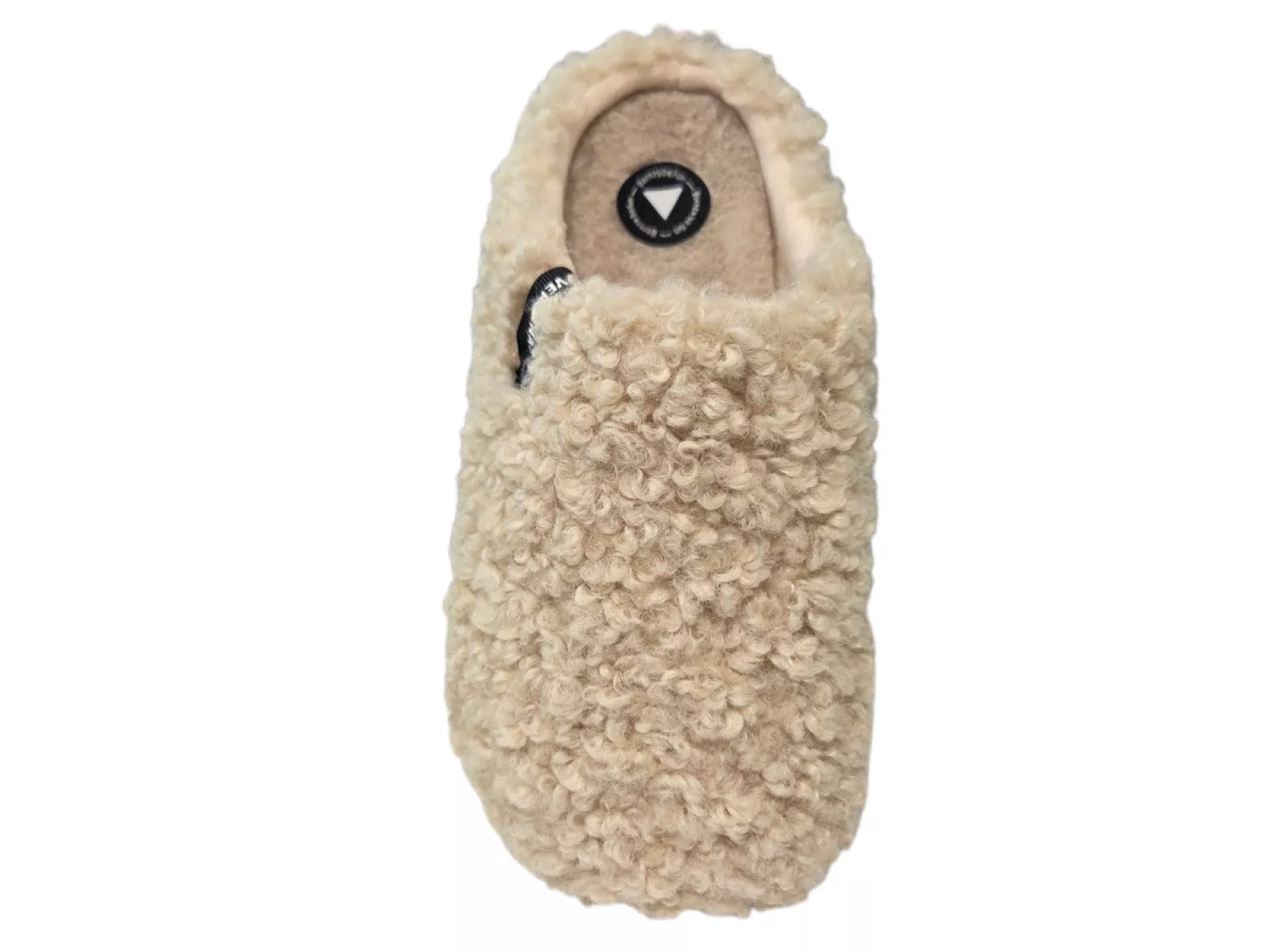 Verbenas Verbenas York Curly Beige Open Dames Pantoffels