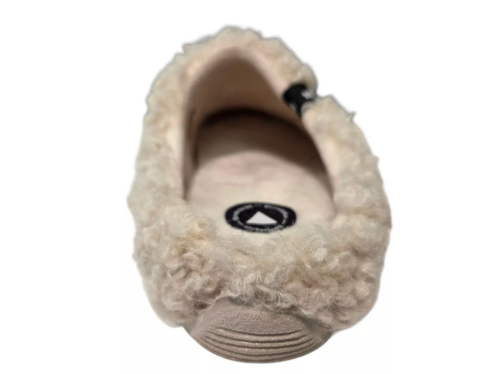 Verbenas Verbenas York Curly Beige Open Dames Pantoffels