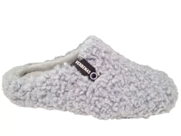Verbenas Verbenas York Curly Grijs Open Dames Pantoffels