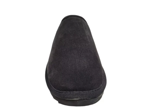 Warmbat Warmbat Classic Unisex Suede Charcoal Open Pantoffels