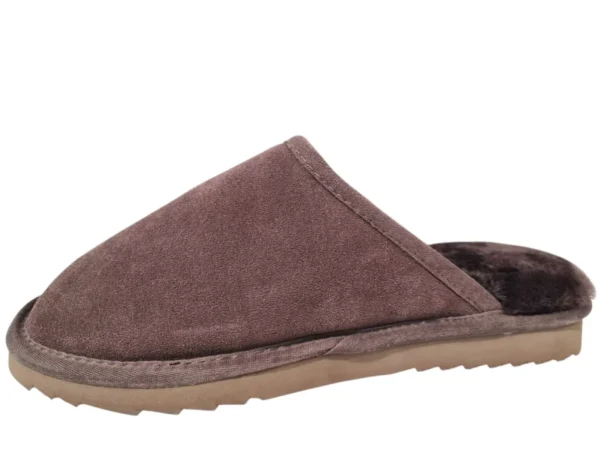 Warmbat Warmbat Classic unisex Suede Choco Open Pantoffels