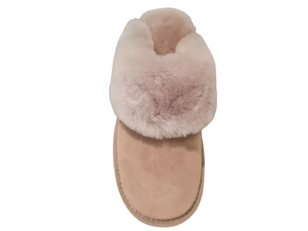 Warmbat Warmbat Flurry Women Suede Taupe Open Pantoffels