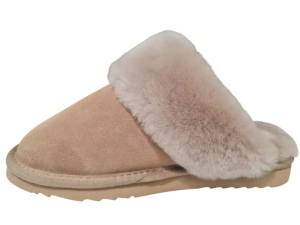 Warmbat Warmbat Flurry Women Suede Taupe Open Pantoffels