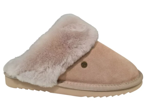 Warmbat Warmbat Flurry Women Suede Taupe Open Pantoffels