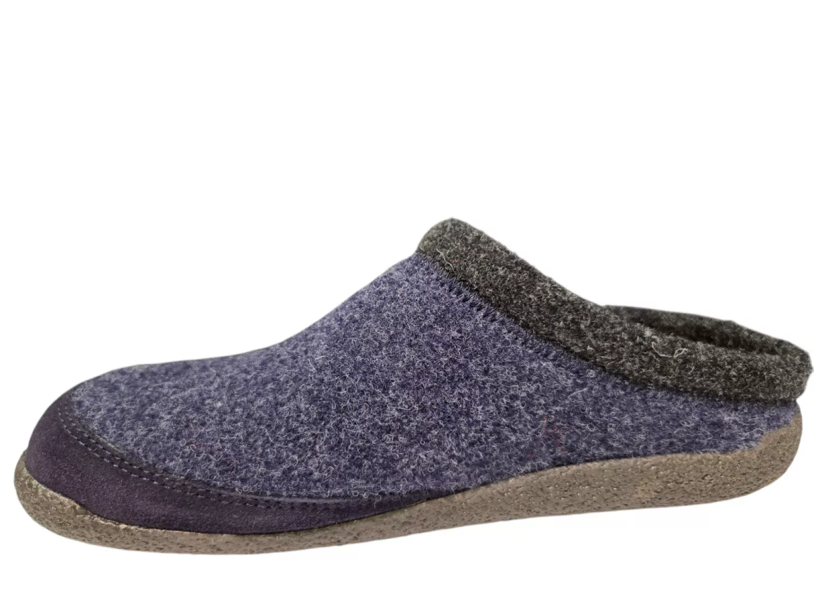 Q Fit Q Fit Bern 1 Blauwe Vilten Heren Pantoffels Open Hiel