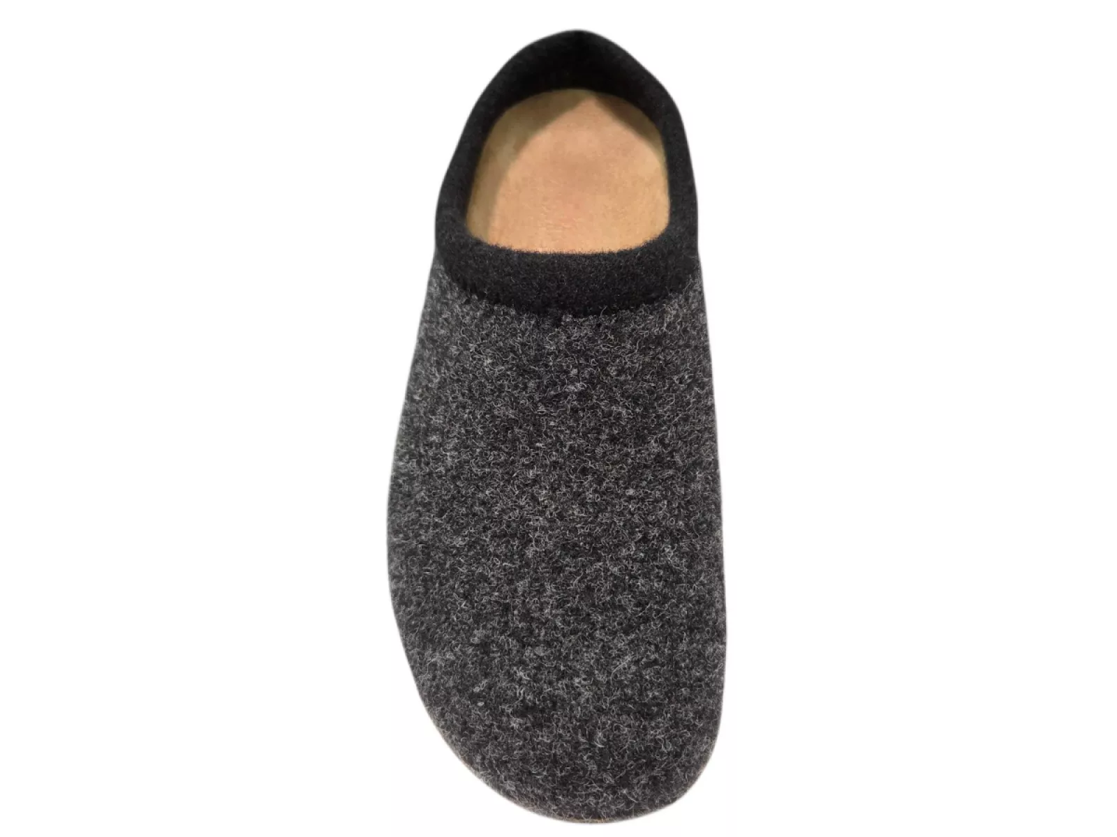 Q Fit Q Fit Bern 2 Zwarte Vilten Open Dames Pantoffels