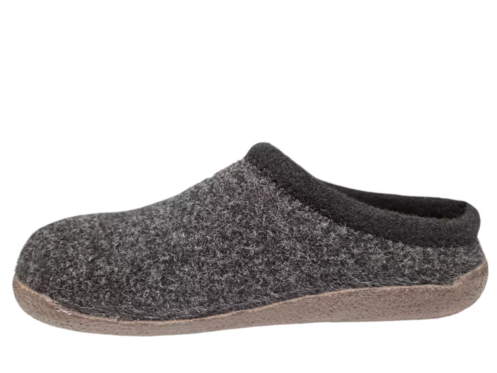 Q Fit Q Fit Bern 2 Zwarte Vilten Open Dames Pantoffels