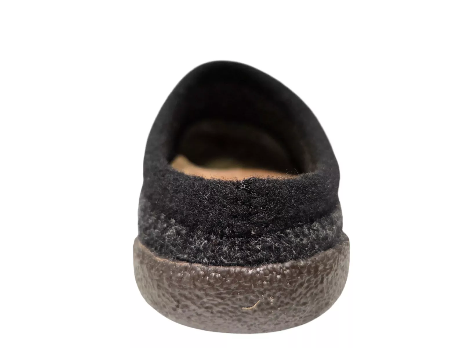 Q Fit Q Fit Bern 2 Zwarte Vilten Open Dames Pantoffels