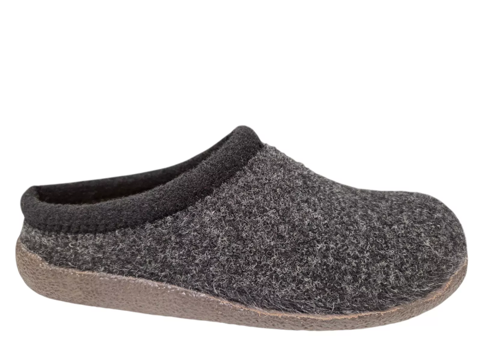 Q Fit Q Fit Bern 2 Zwarte Vilten Open Dames Pantoffels