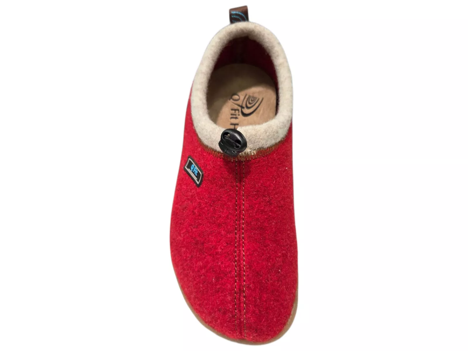 Q Fit Q Fit Bern 3 Rode Vilten Gesloten Dames Pantoffels