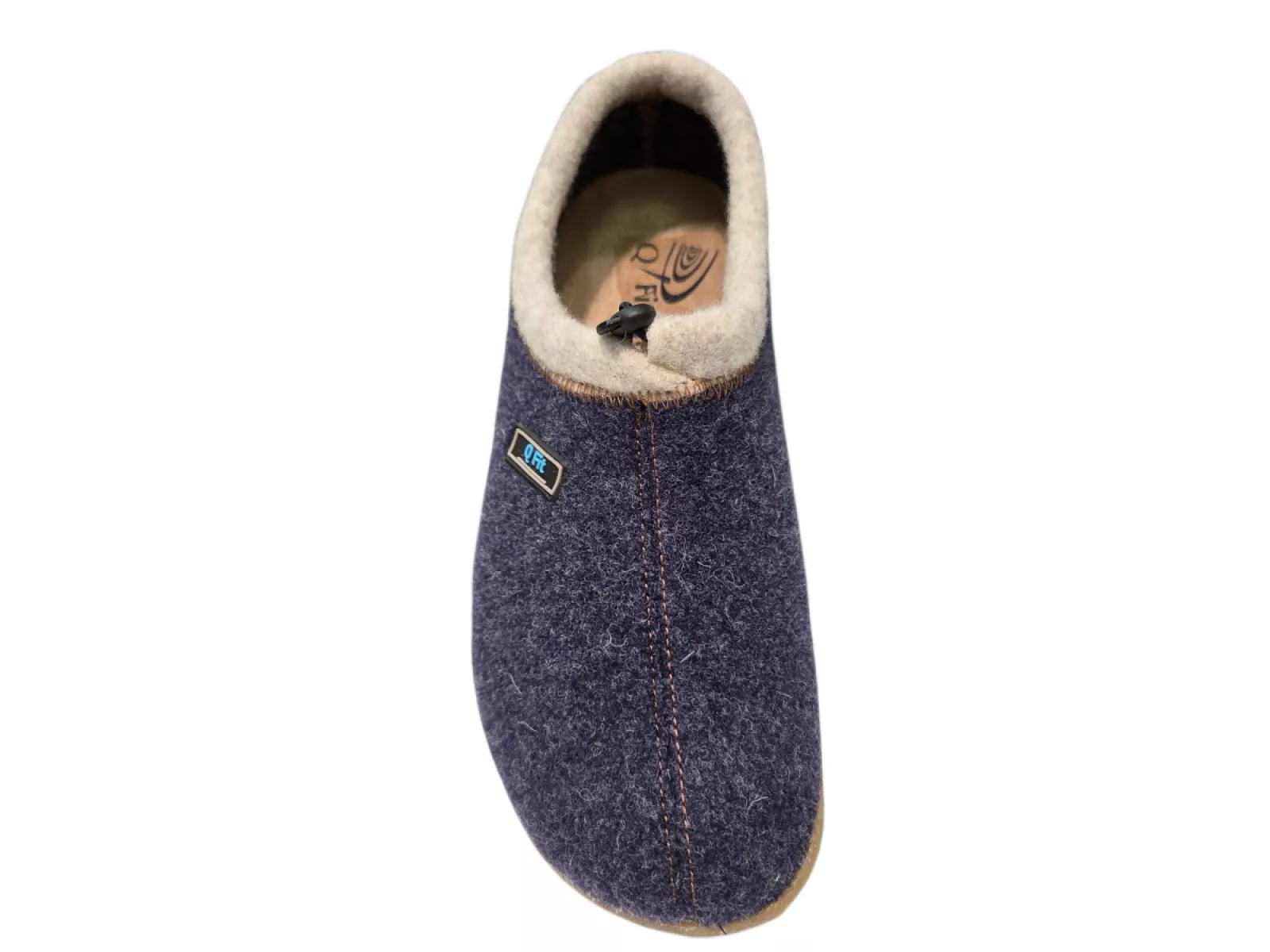 Q Fit Q Fit Bern 3 Blauwe Vilten Gesloten Dames Pantoffels