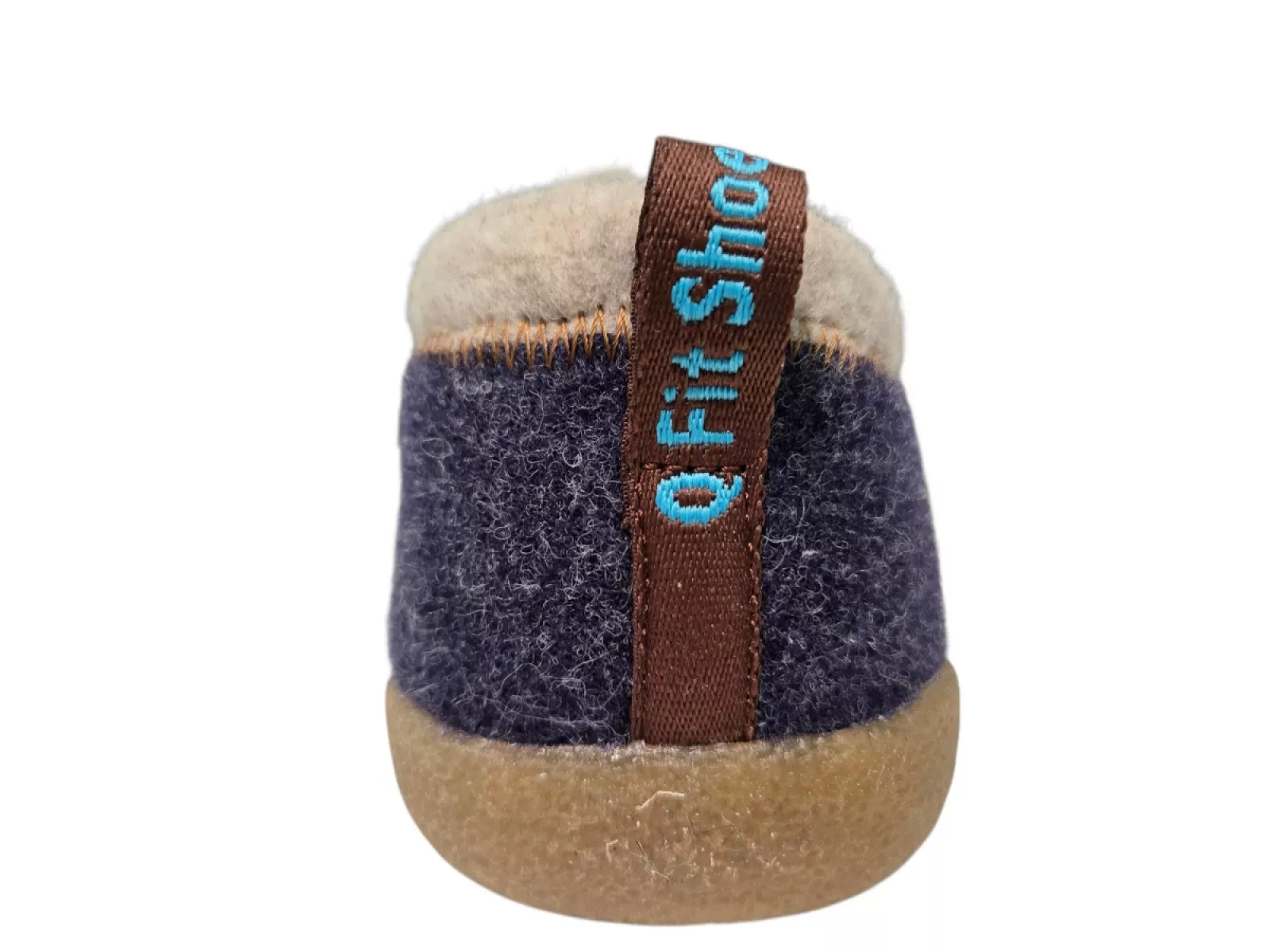 Q Fit Q Fit Bern 3 Blauwe Vilten Gesloten Dames Pantoffels