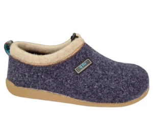 Q Fit Q Fit Bern 3 Blauwe Vilten Gesloten Dames Pantoffels