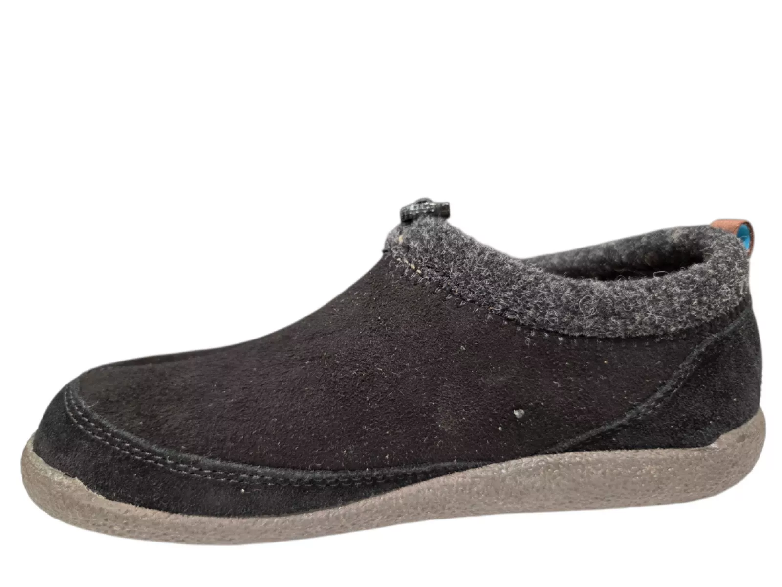 Q Fit Q Fit Bern 3 Zwarte Suede Dames Gesloten Pantoffels