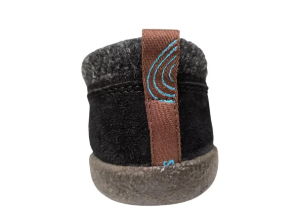 Q Fit Q Fit Bern 3 Zwarte Suede Dames Gesloten Pantoffels