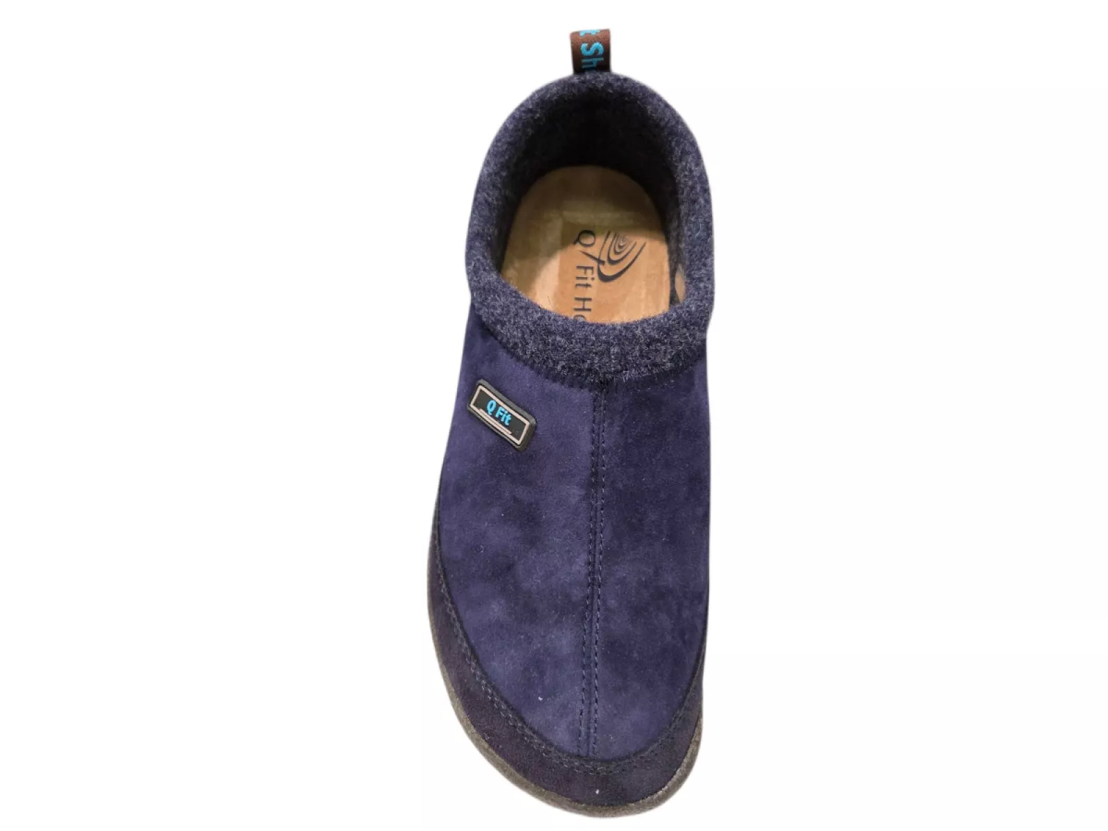 Q Fit Q Fit Bern 4 Blauwe Nubuck Gesloten Heren Pantoffels
