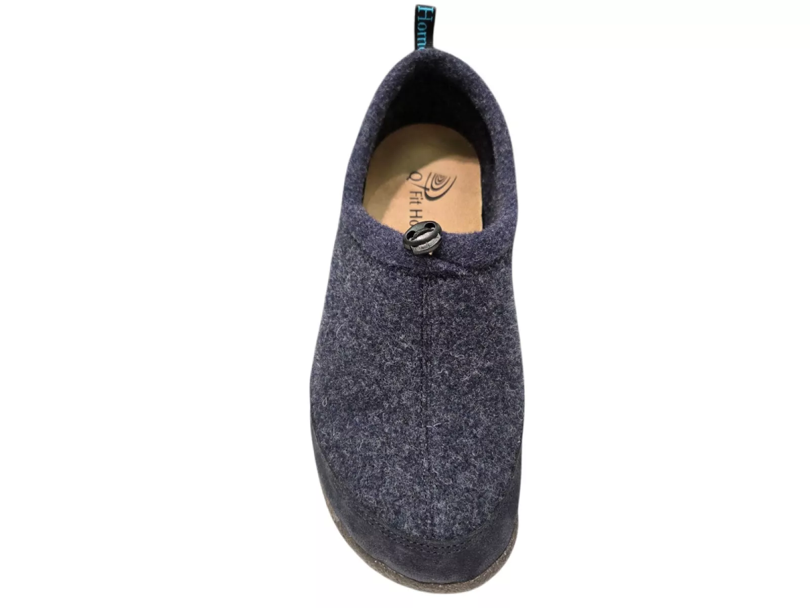 Q Fit Q Fit Bern 4 Blauwe Vilten Heren Pantoffels