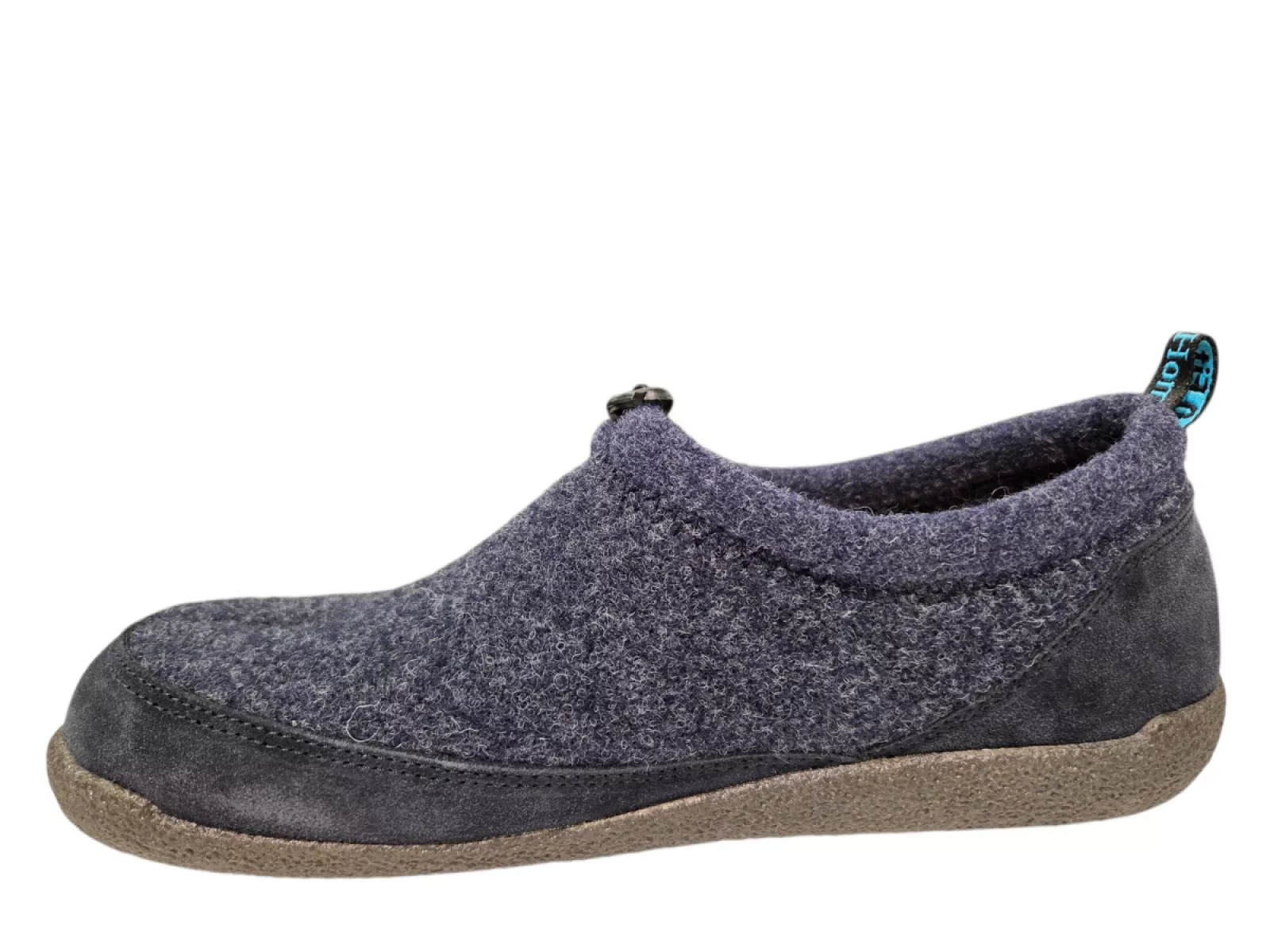 Q Fit Q Fit Bern 4 Blauwe Vilten Heren Pantoffels