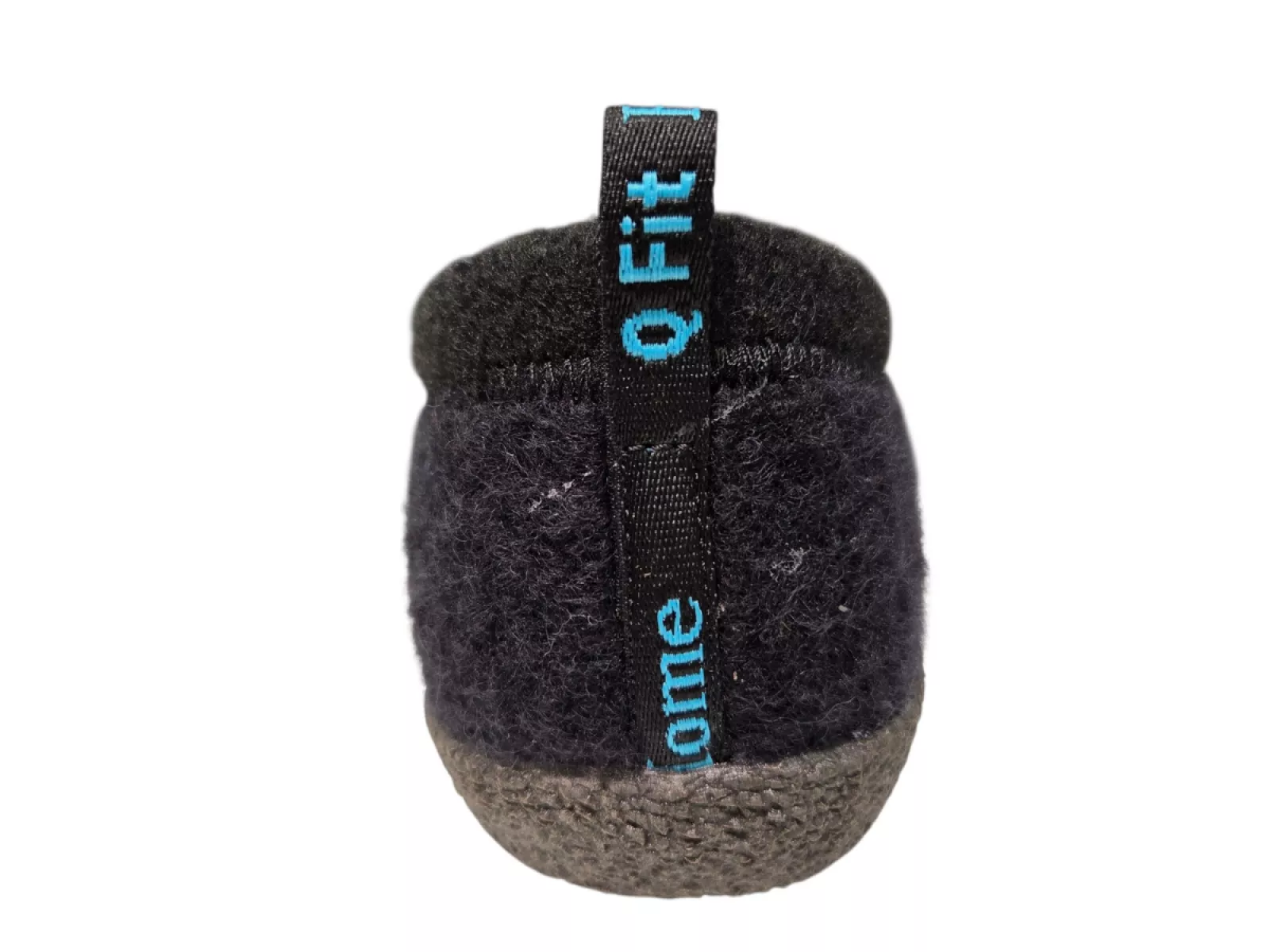 Q Fit Q Fit Cato Zwarte Wollen Gesloten Dames Pantoffels