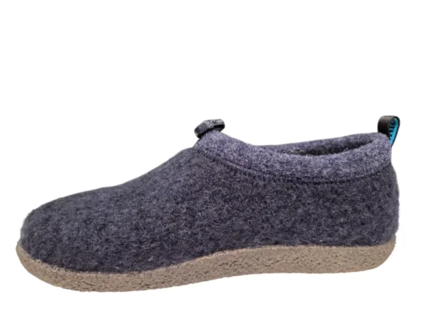 Q Fit Q Fit Cato Blauwe Wollen Gesloten Dames Pantoffels