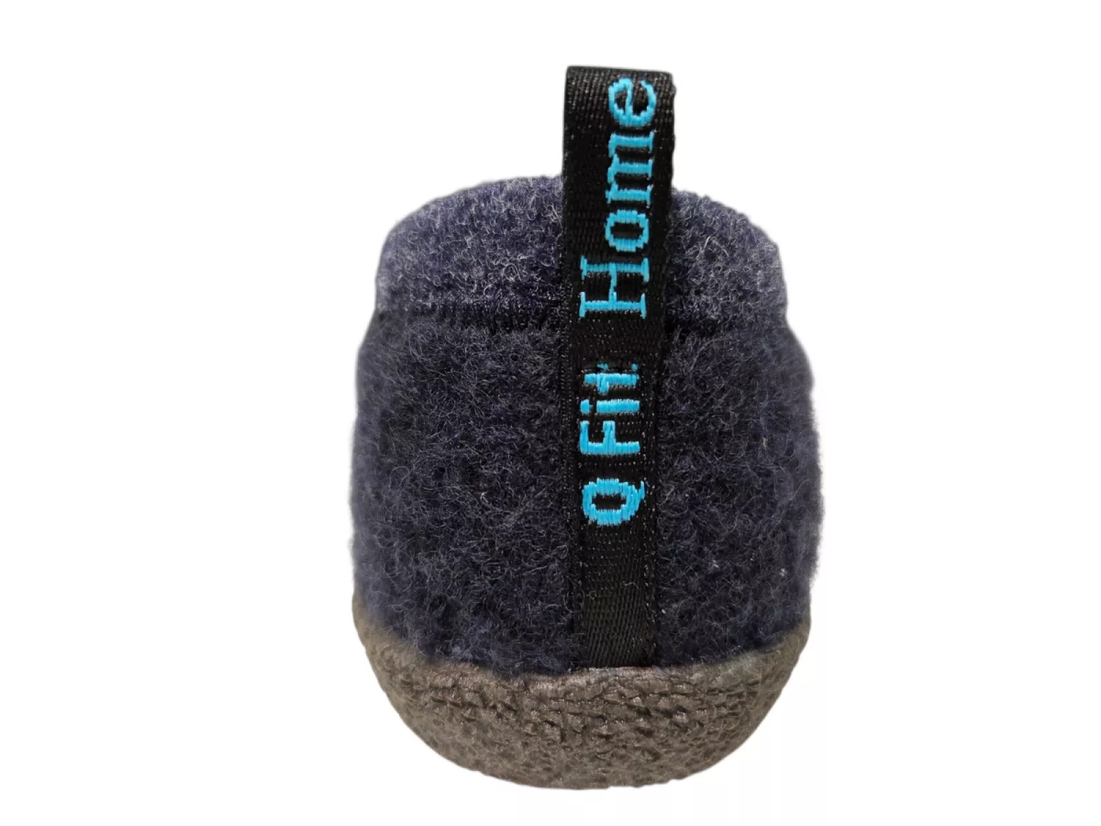 Q Fit Q Fit Cato Blauwe Wollen Gesloten Dames Pantoffels