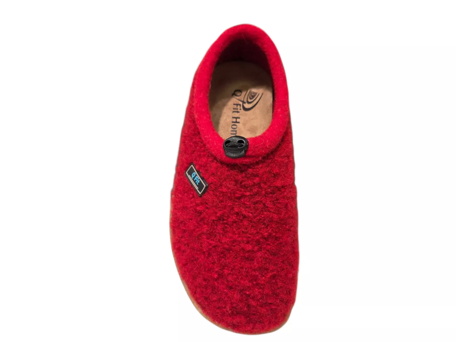 Q Fit Q Fit Cato Rode Wollen Gesloten Dames Pantoffels