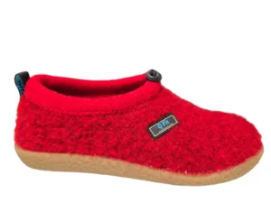 Q Fit Q Fit Cato Rode Wollen Gesloten Dames Pantoffels