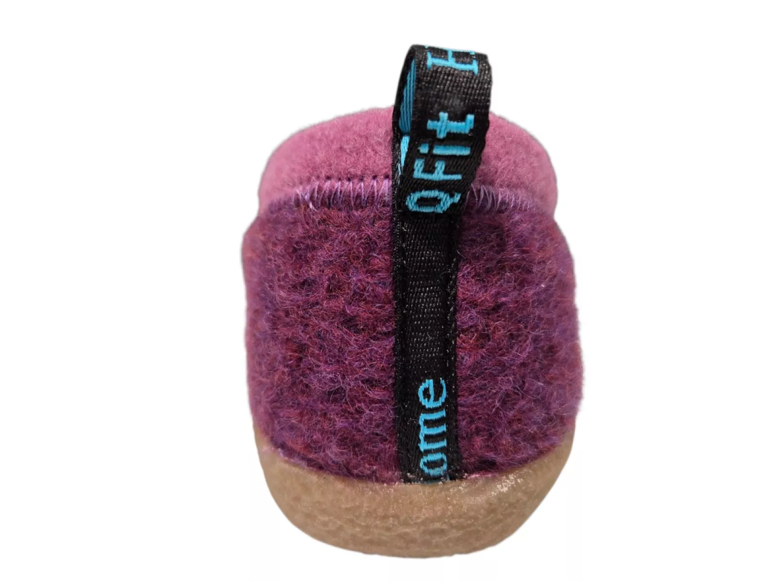 Q Fit Q Fit Cato Paarse Wollen Gesloten Dames Pantoffels