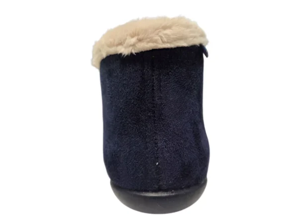Q Fit Q Fit Granada Suede Blauwe Gesloten Dames Pantoffels