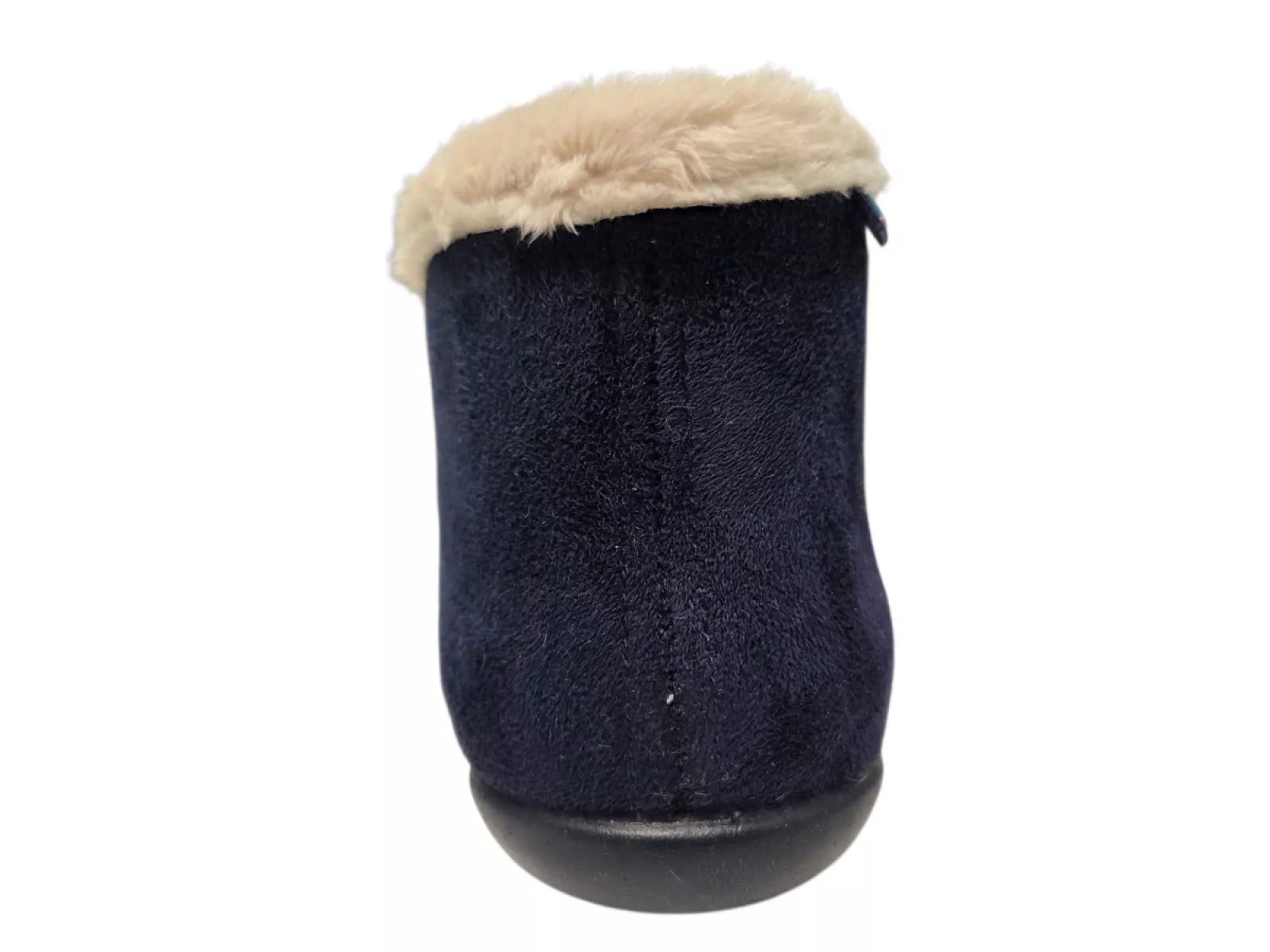 Q Fit Q Fit Granada Suede Blauwe Gesloten Dames Pantoffels