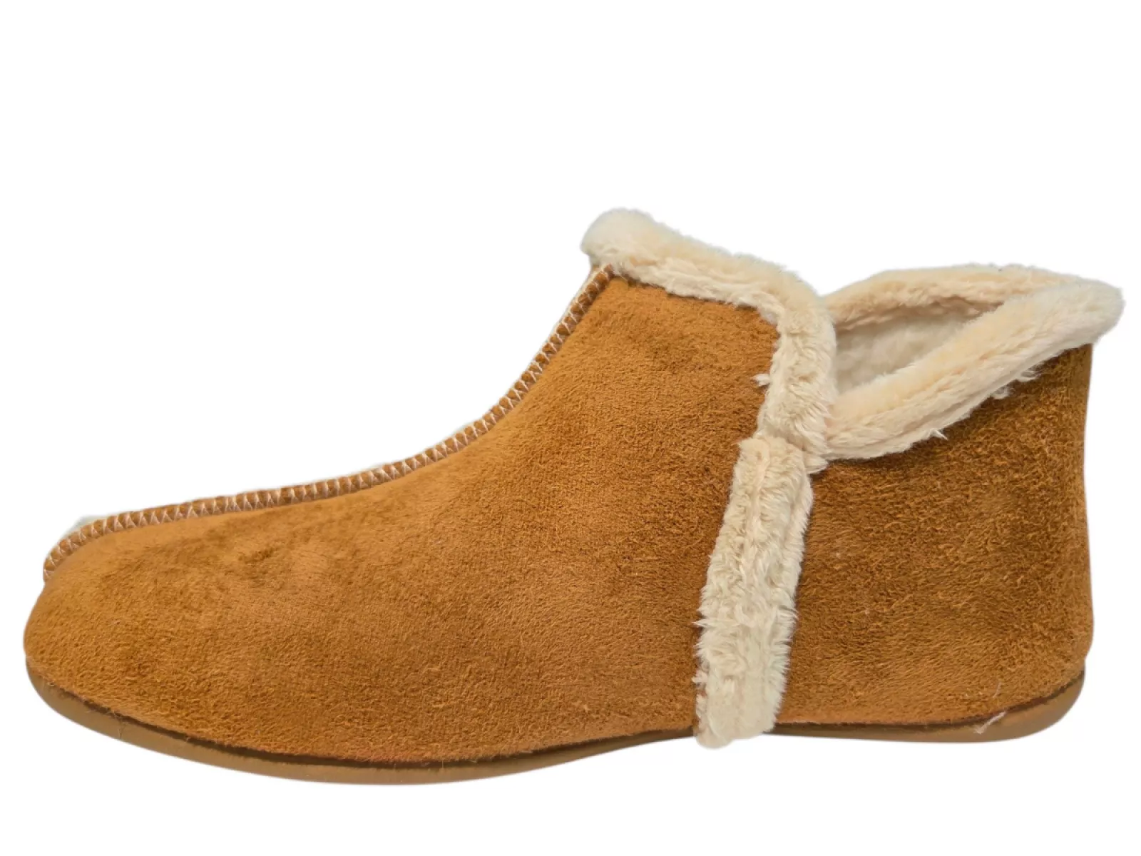 Q Fit Q Fit Granada Suede Cognac Suede Gesloten Dames Pantoffels