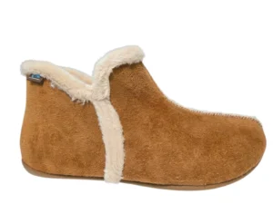 Q Fit Q Fit Granada Suede Cognac Suede Gesloten Dames Pantoffels