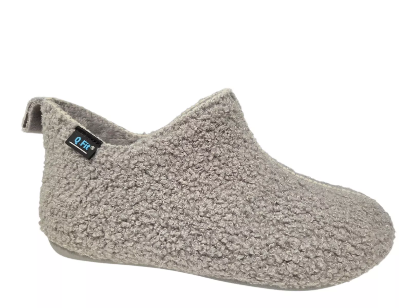 Q Fit Q Fit Lieke Grijze Gesloten Dames Pantoffels